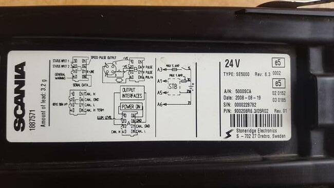 Tachograf Cyfrowy SCANIA