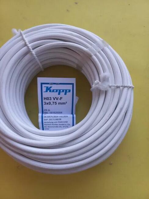 KOPP kabel 3x0,75, 25m