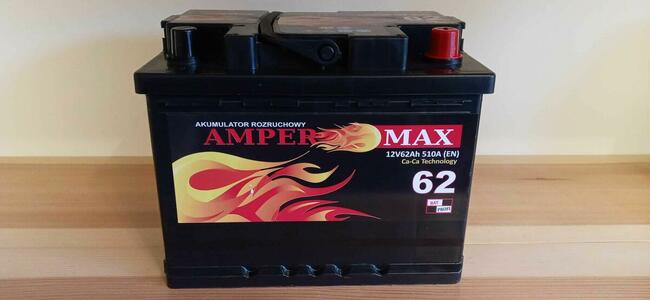 Akumulator Amper Max JenoX 62Ah 510A Sosnowiec Montaż