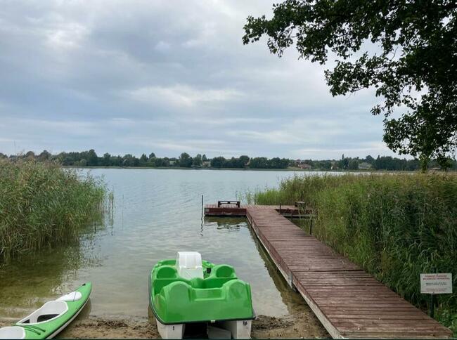 Domek nad J.Głuszyńskim pomost, kajak, rowerek wodny