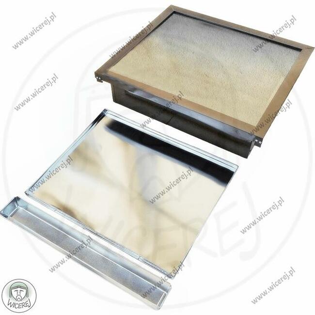 Duża Topiarka Słoneczna do Wosku Nierdzewna taca na wosk 2R