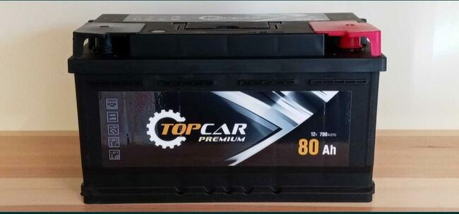 Akumulator TopCar 80Ah 700A Sosnowiec Montaż