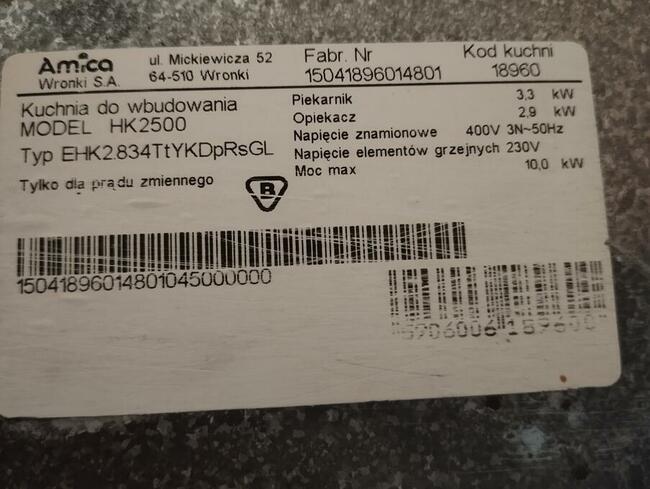 Piekarnik Amica + płyta ceramiczna Scott Ceran