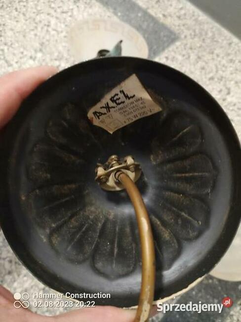 Lampa metaloplastyka z końca lat 80-tych. XX w