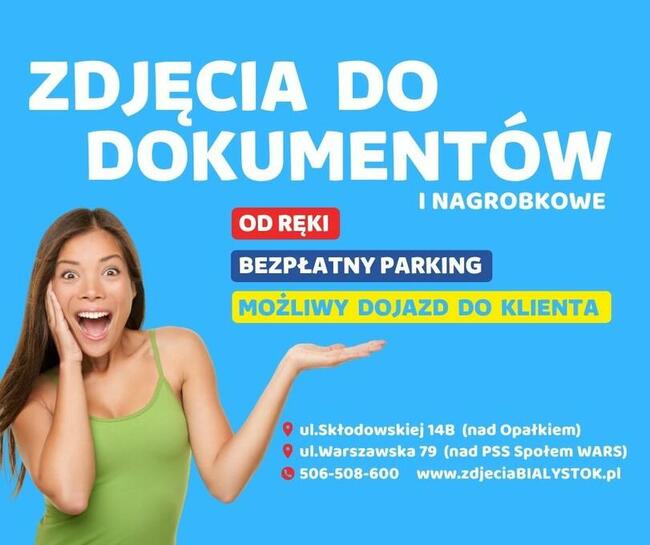 Zdjęcia do dokumentów dowodu paszportu Białystok biometryczn