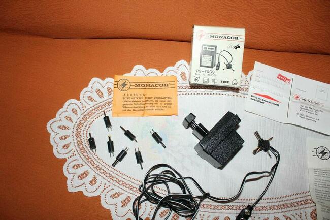 Ładowarka zasilacz Monacor PS-70GS Germany