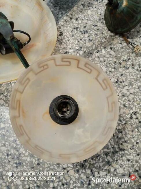 Lampa metaloplastyka z końca lat 80-tych. XX w