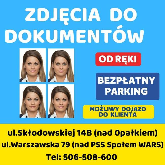 Zdjęcia do dokumentów dowodu paszportu Białystok biometryczn
