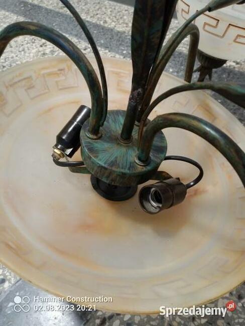 Lampa metaloplastyka z końca lat 80-tych. XX w