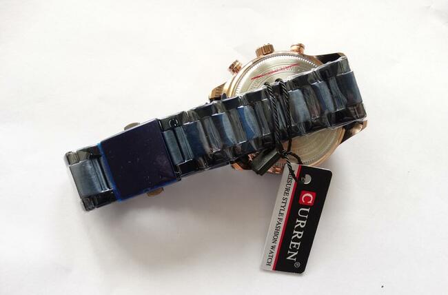 Duży zegarek męski Curren sportowy chronograf datownik