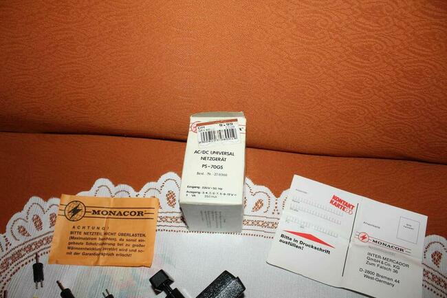 Ładowarka zasilacz Monacor PS-70GS Germany