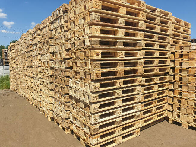 Palety drewniane, Palety Euro, Półpalety