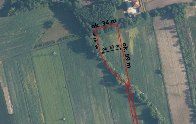 Działka na sprzedaż - obrzeża miasta - Dąbrowa Tarnowska