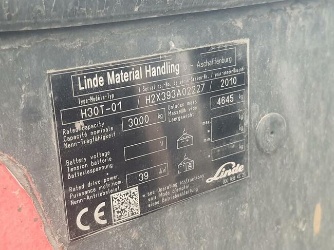 Wózek widłowy LINDE H30T-01