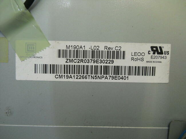Matryca M190A1-L02 z monitora LG M198WA 10-022