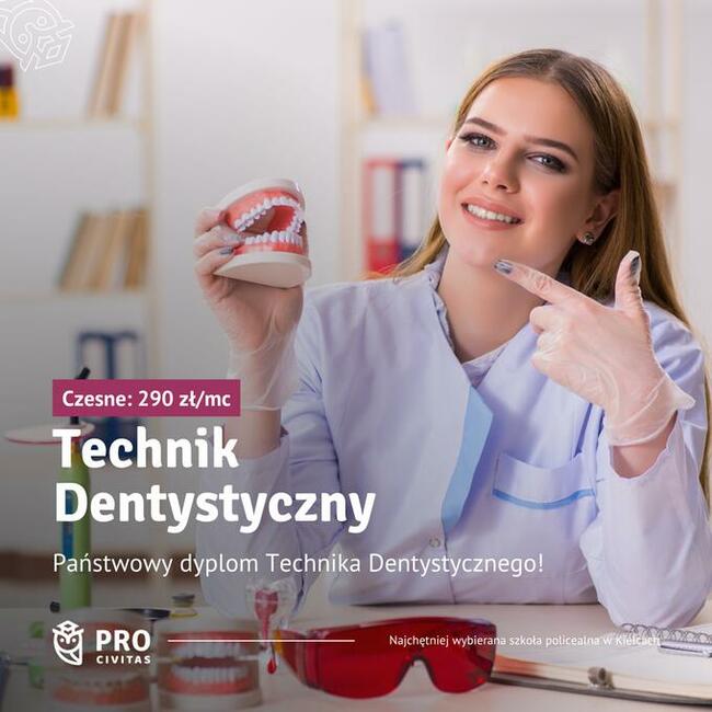 Technik dentystyczny w PRO Civitas. Zawód w 2,5 ROKU!