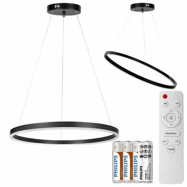 LAMPA WISZĄCA LED MODERN ring 60cm żyrandol pilot