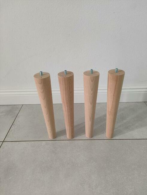 nogi nózki bukowe stożki proste walec wzór buk bukowe