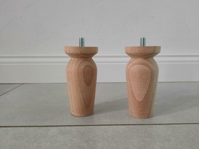 nogi bukowe 10 cm wzór N nóżki buk toczenie