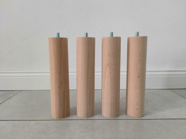 noga stołowa ława bukowa cylindryczna nóżka walec