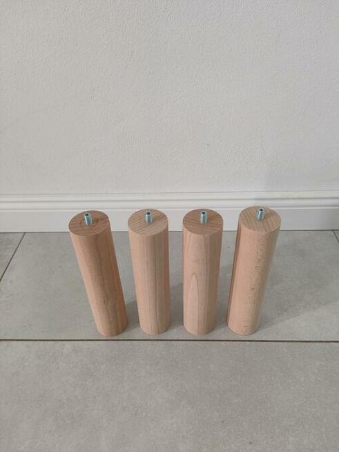 noga stołowa ława bukowa cylindryczna nóżka walec