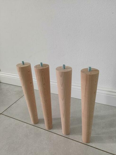 nogi nózki bukowe stożki proste walec wzór buk bukowe