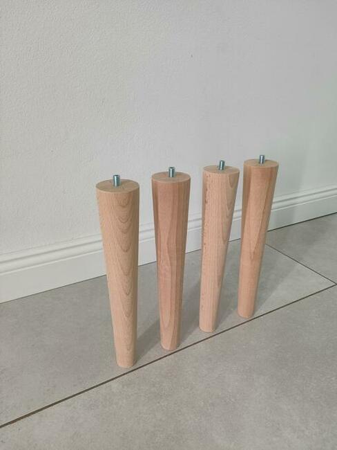 nogi nózki bukowe stożki proste walec wzór buk bukowe