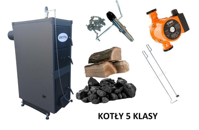 Kocioł Kotły Drewno/Węgiel/Pellet piece 5KLASA 10kW do 120m2