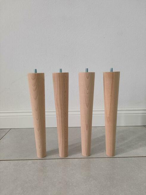 nogi nózki bukowe stożki proste walec wzór buk bukowe