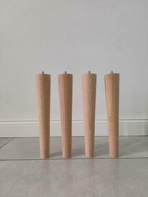 nogi nózki bukowe stożki proste walec wzór buk bukowe