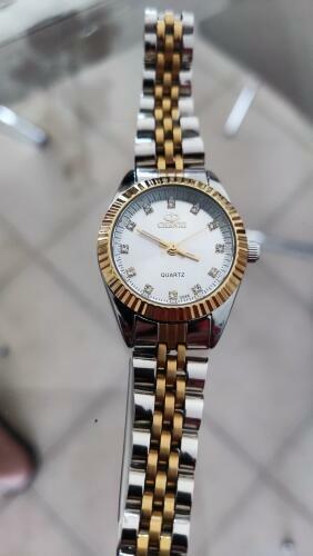 Zegarek damski srebrno złoty z bransoletą Chenxi nowy