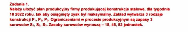 Minimalizacja kosztu zakupu surowca i utylizacji odpadu