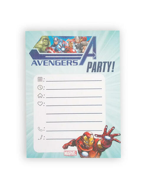 avangers zaproszenia dla chłopca