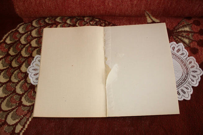 Książka kancelaryjna w kratkę PRL