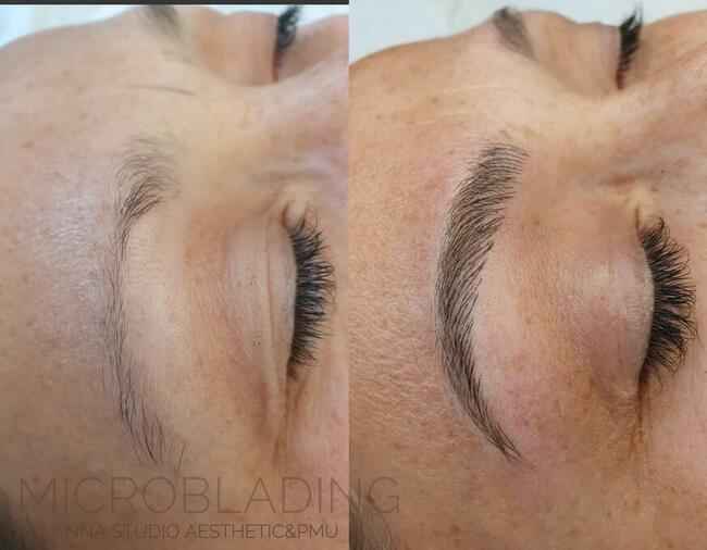 Microblading makijaż permanentny brwi