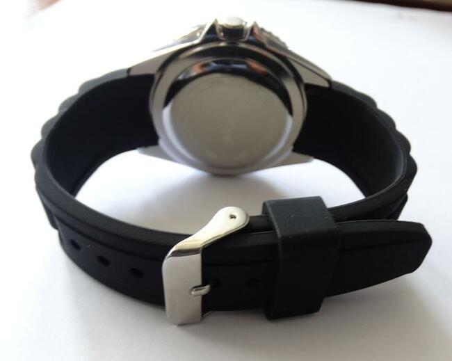 Zegarek męski czarny sportowy kwarcowy z mechanizmem Seiko