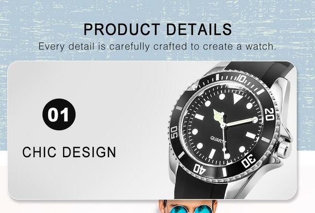 Zegarek męski czarny sportowy kwarcowy z mechanizmem Seiko