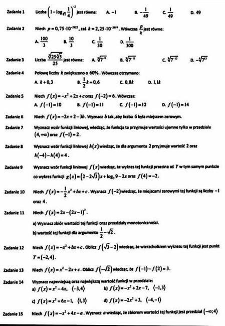 Matematyka Liceum 3