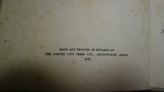 angielska książka z 1929 r