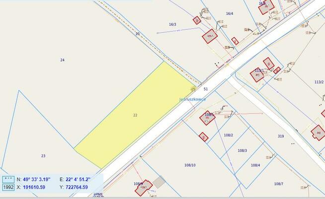 Sprzedam działkę Jędruszkowce gm. Sanok