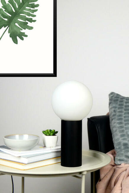 Lampa stołowa szklana kula BONSTA