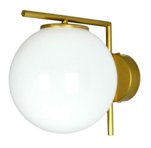Złoty kinkiet BOLLALT kula ⌀18 cm