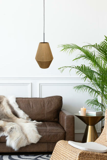 Lampa wisząca plecionka FLATA