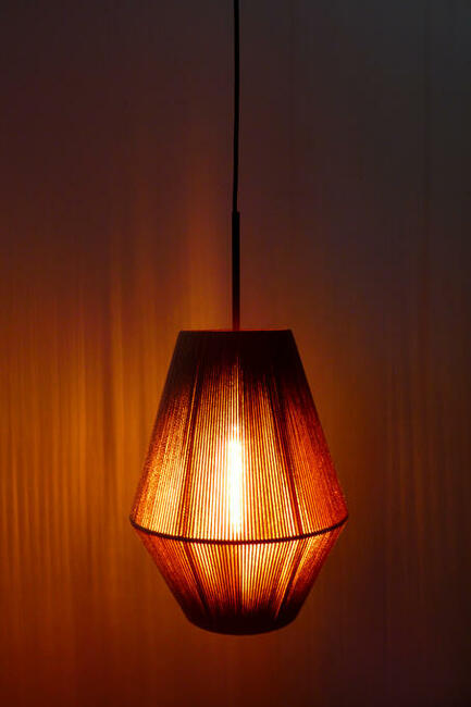 Lampa wisząca plecionka FLATA