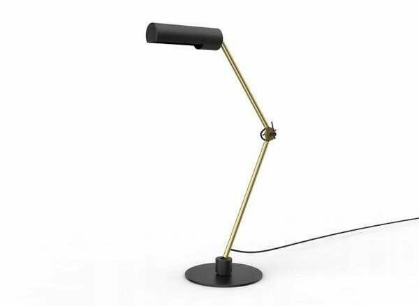 Lampa stołowa biurkowa LUCIDE Slender czarny 25 W 80x80x23c