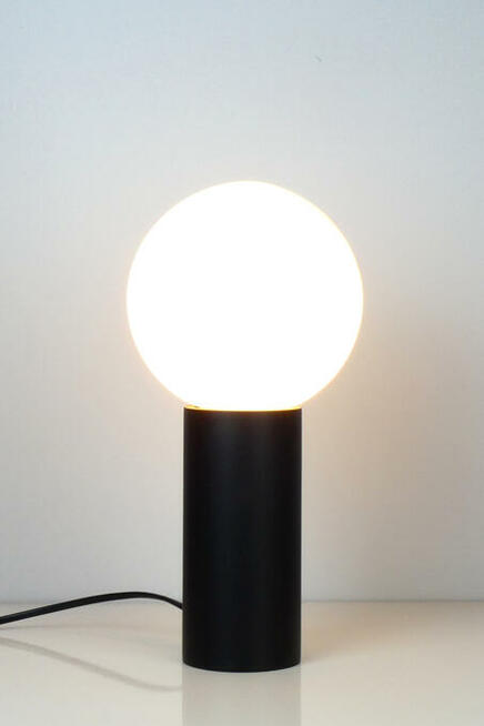 Lampa stołowa szklana kula BONSTA