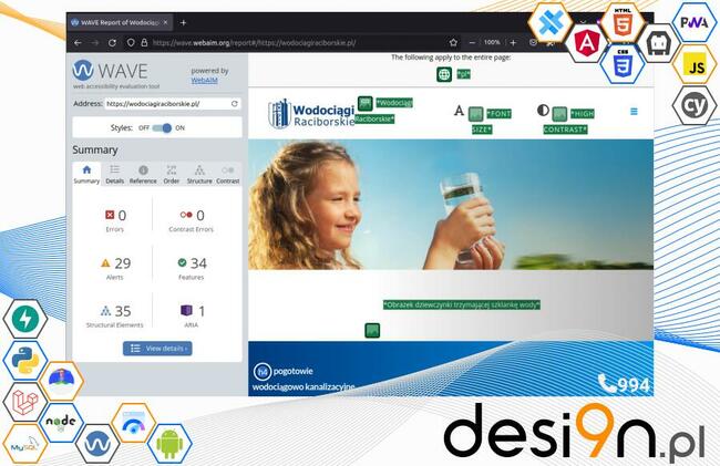 Dostosowanie stron WWW do wymagań WCAG i PageSpeed Insights