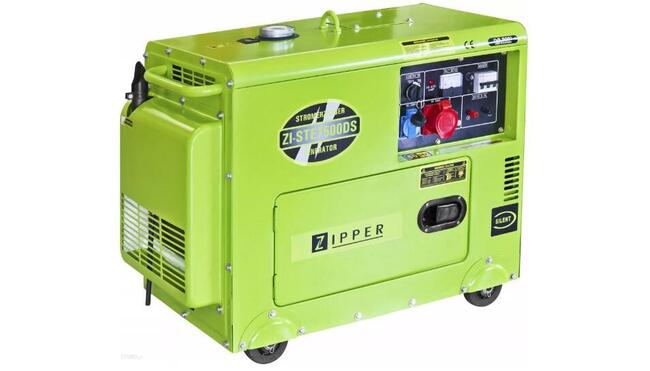 Generator Agregat Prądu Budowlany AVR Diesel Zipper ZI-STE75