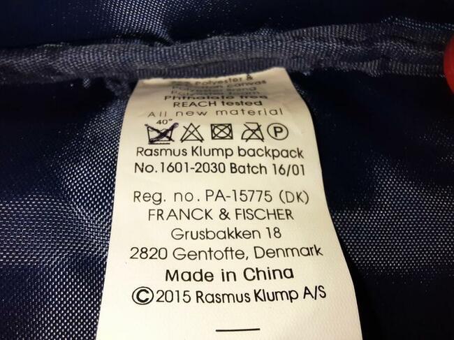 Czerwony plecak Franck Fischer