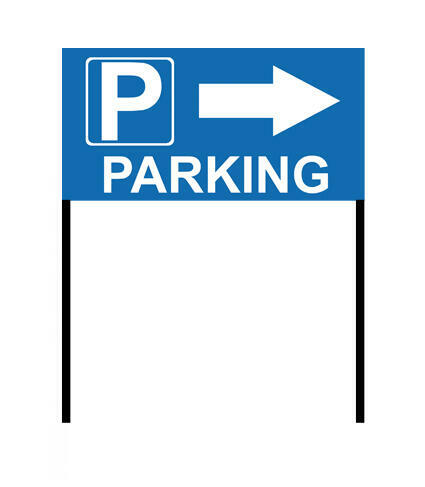 TABLICA SZYLD PARKINGOWY PARKING KIERUNKOWY 60x40 150cm